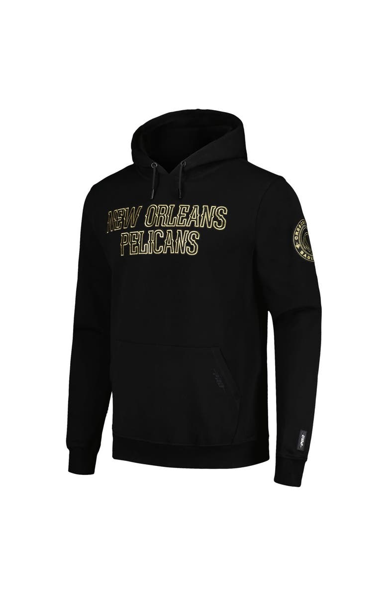 PRO STANDARD Men's Pro Standard New Orleans Pelicans Black & Gold Pullover Hoodie, Alternate, color, 