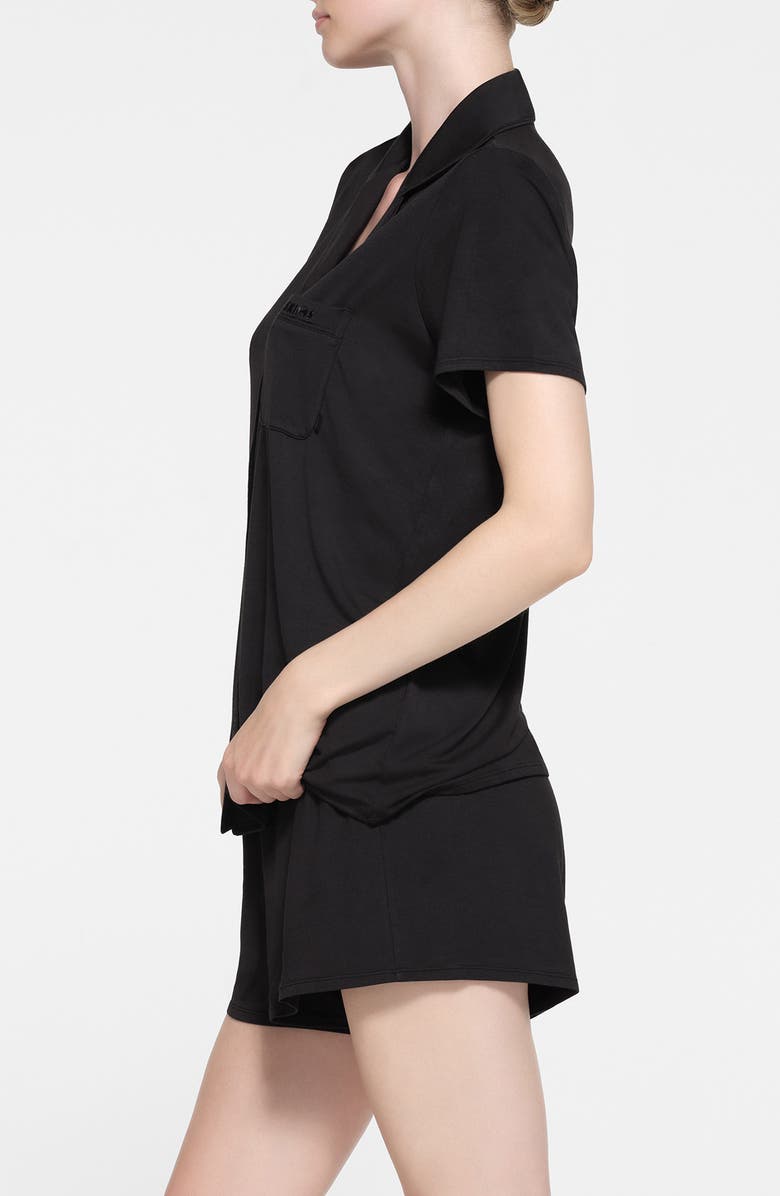 SKIMS Sleep Short Pajamas, Alternate, color, Onyx