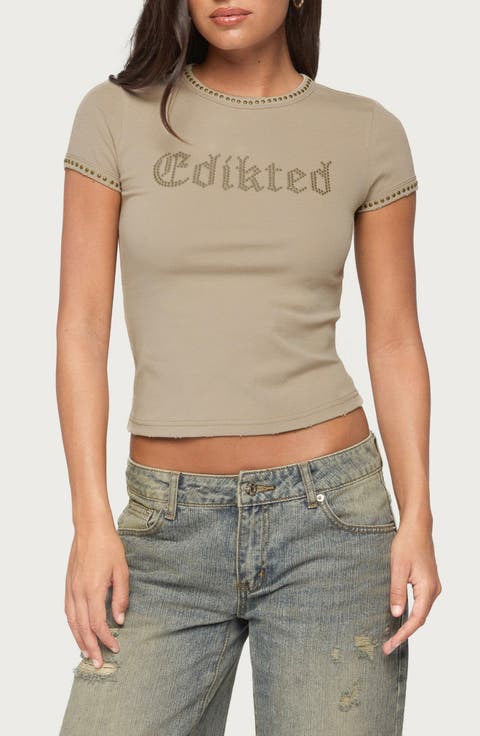 Studded Graphic T-Shirt