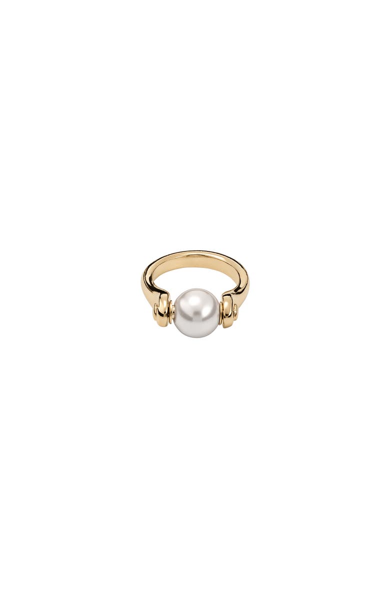 UNODE50 Pearl Accent Ring, Main, color, Gold