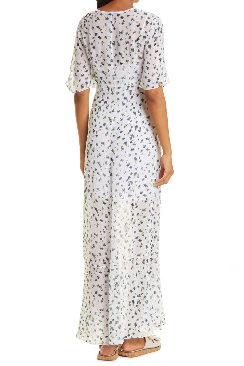 Tamar Floral Print Maxi Dress, Alternate, color, WHITE FLORAL