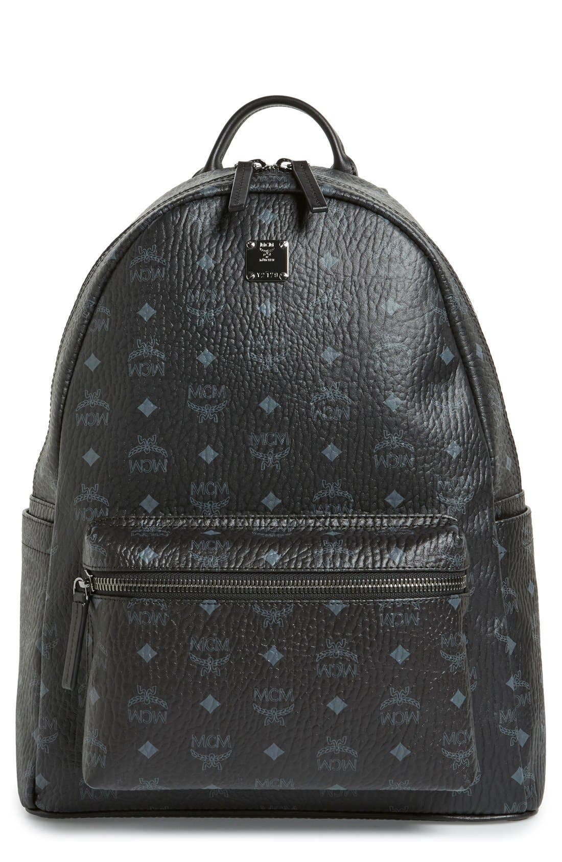 MCM Medium Stark Visetos Backpack, Main, color, 