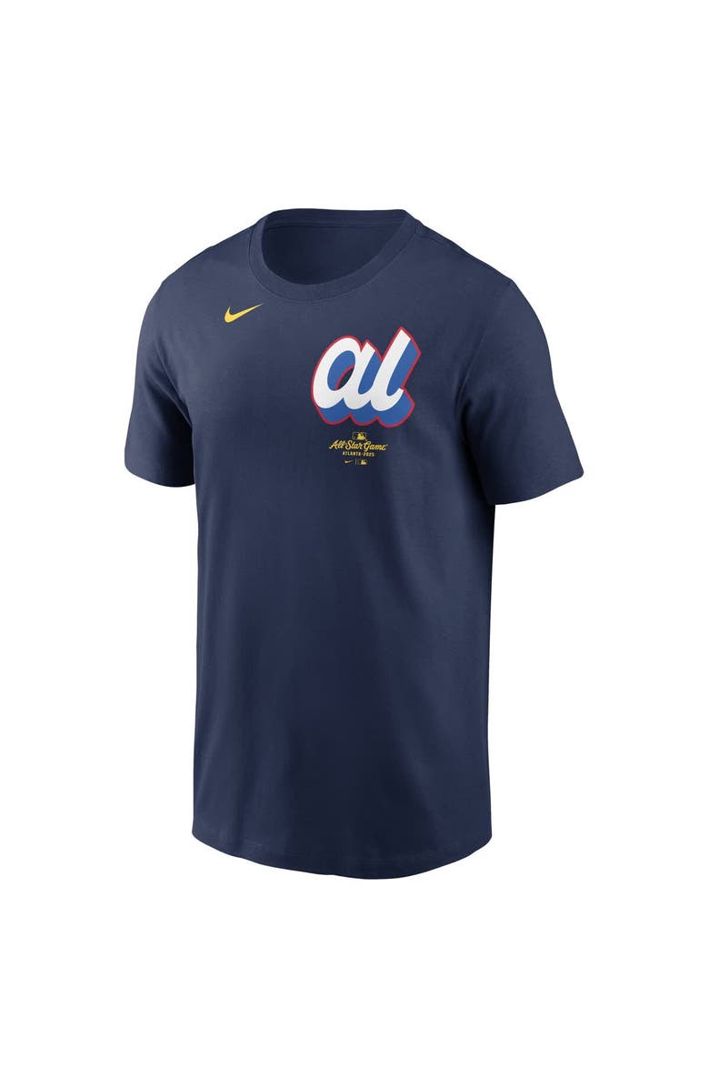 Nike Men's Nike Javier Báez Navy American League 2025 All-Star Edition Name & Number T-Shirt, Alternate, color, 