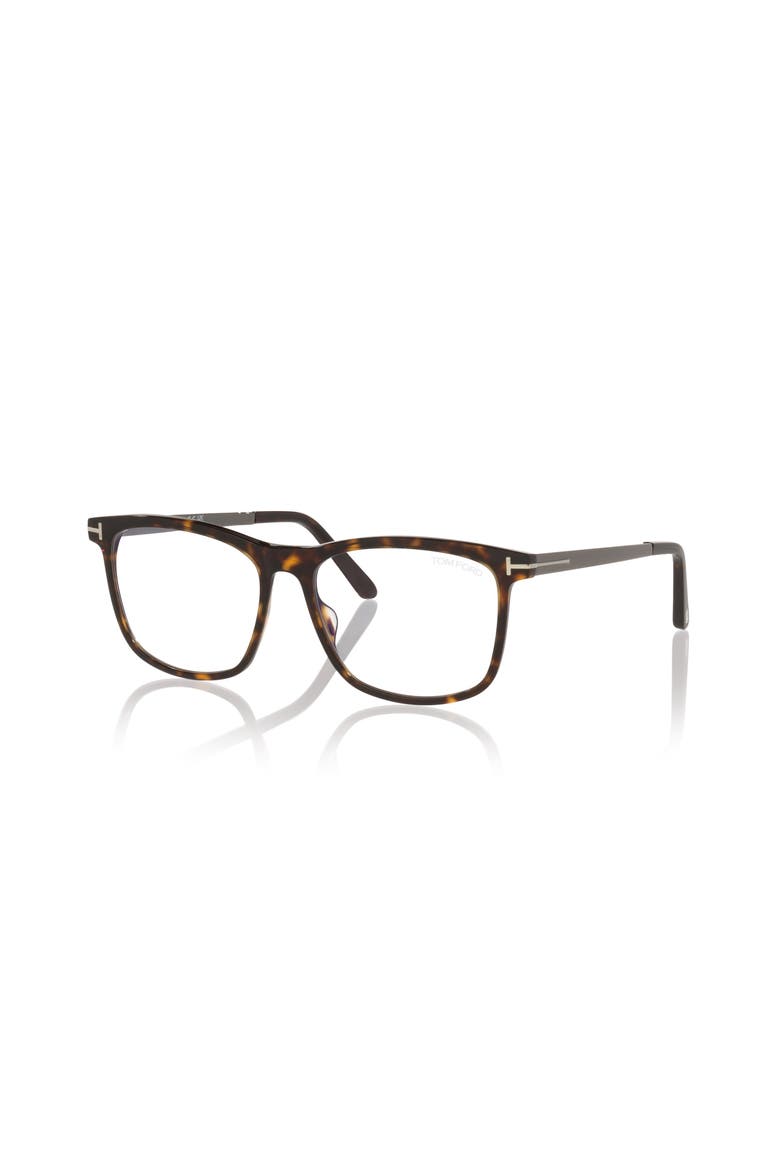 56mm Square optical glasses, Main, color, Tortoise