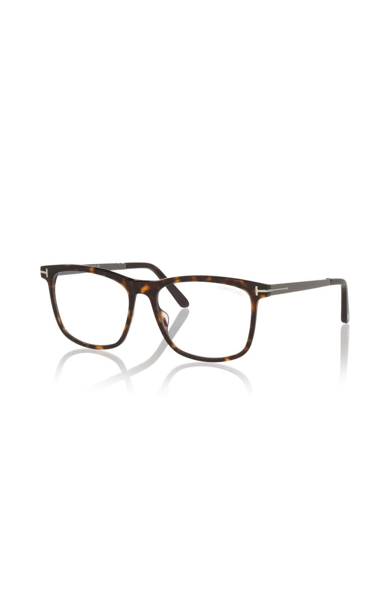 TOM FORD 56mm Square optical glasses, Main, color, Tortoise
