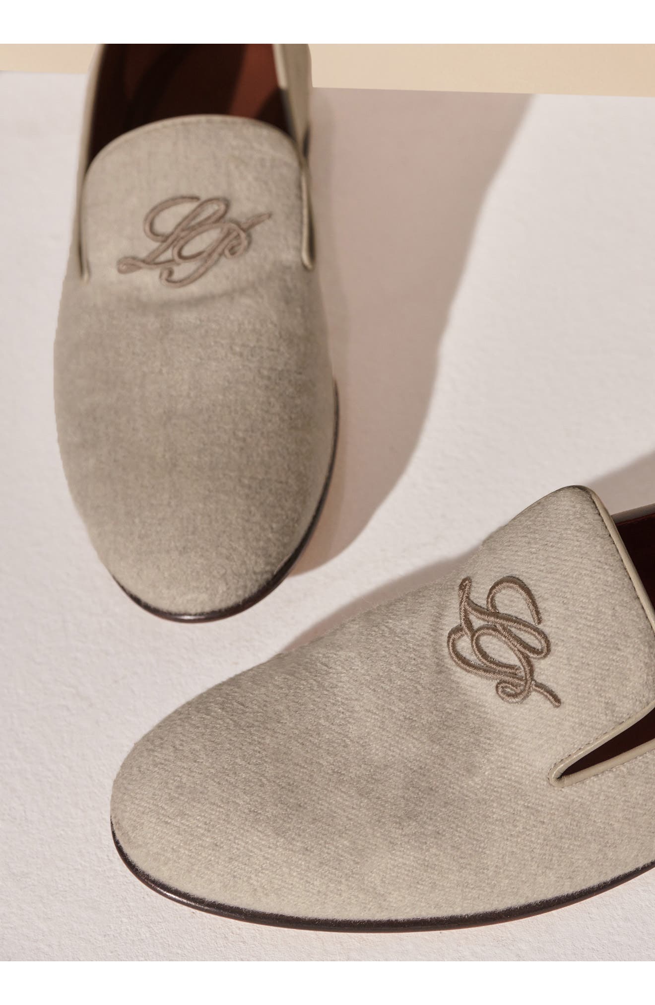 Loro Piana Anagram Logo Cashmere Loafer, Alternate, color, 