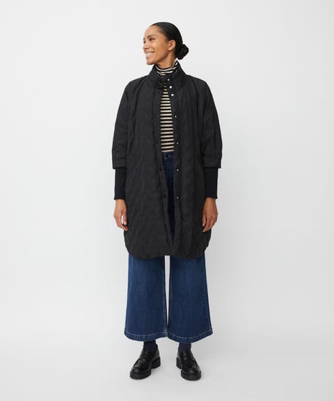 Tilda Long Sleeve High Neck Long Coat