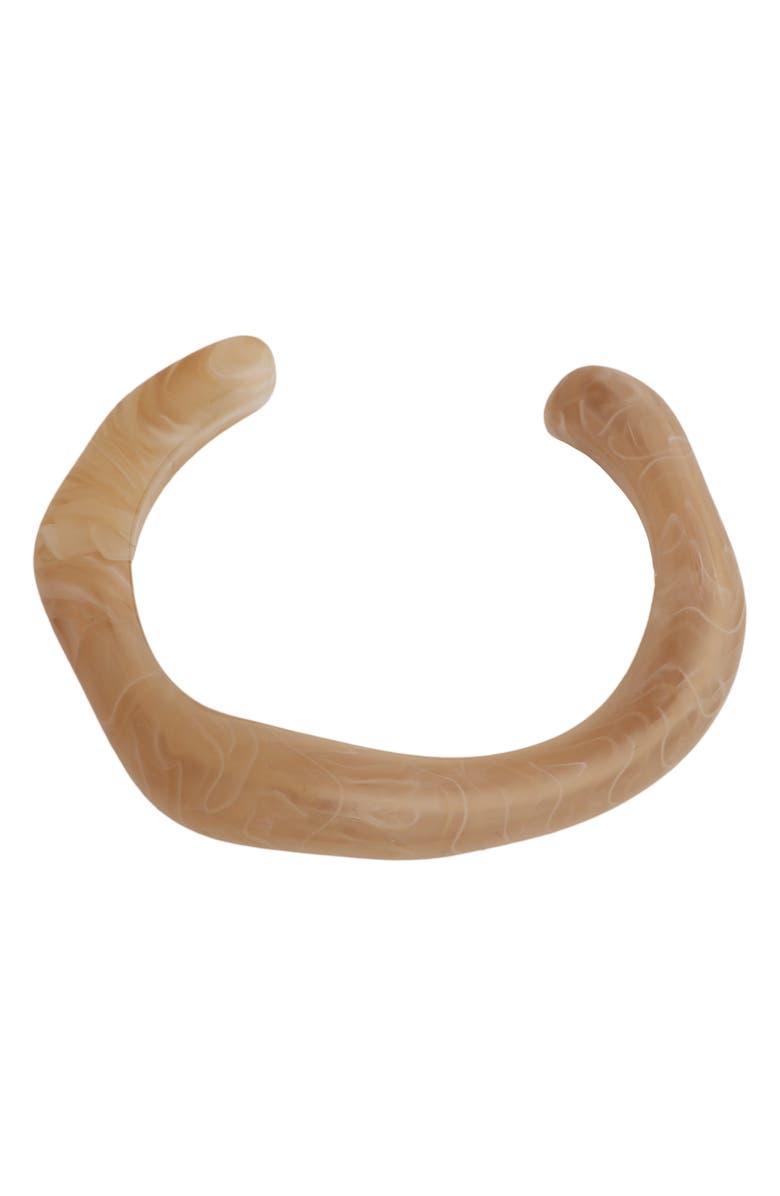 Panacea Resin Cuff Bracelet, Main, color, Beige