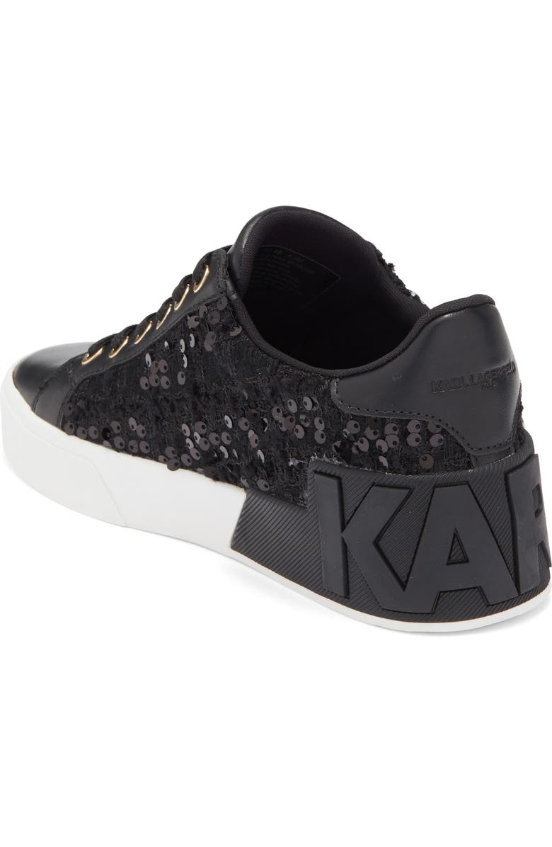 KARL LAGERFELD PARIS Marquise Low Top Sneaker, Alternate, color, Black