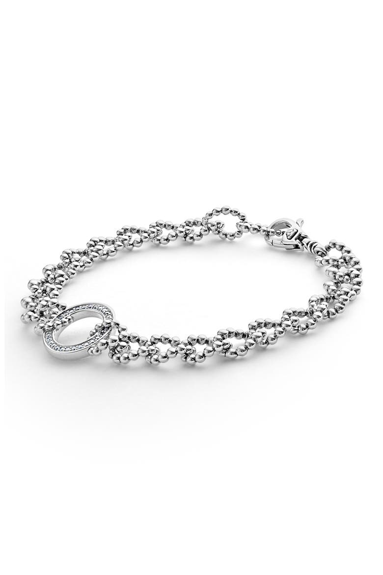Caviar Spark Diamond Bracelet, Alternate, color, SILVER DIAMOND