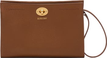 【関税込み】Burberry オフホワイト Cotswolds ポーチバッグ Burberry Cotswolds Leather Wristlet Pouchette | Nordstrom