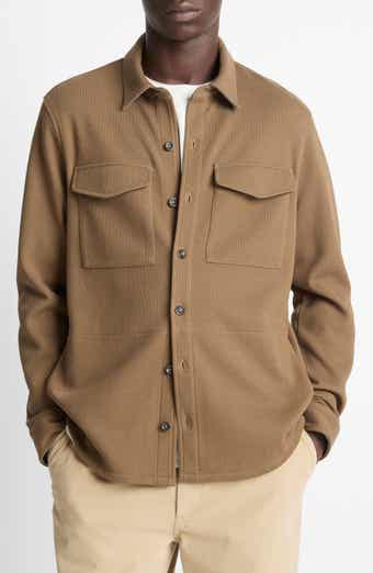 Cotton Blend Shirt Jacket