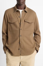 Vince Cotton Blend Shirt Jacket