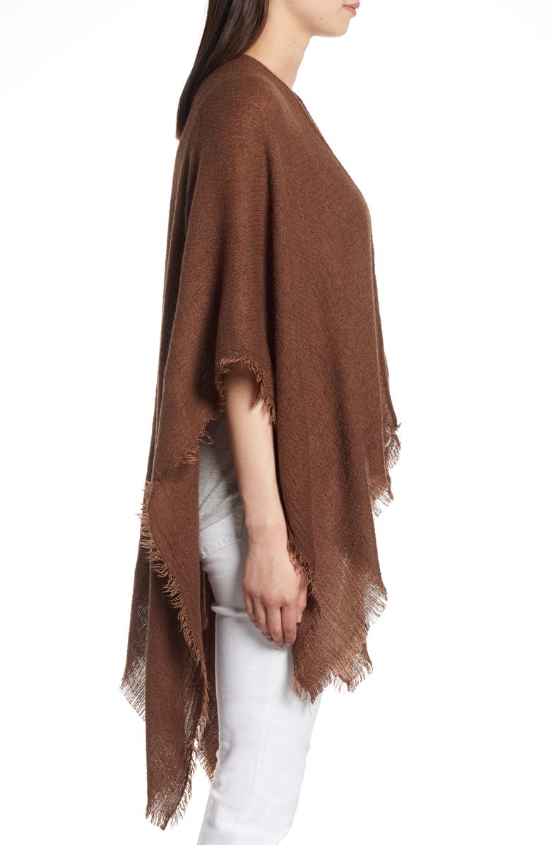 Echo Fringe Trim Cape, Alternate, color,
