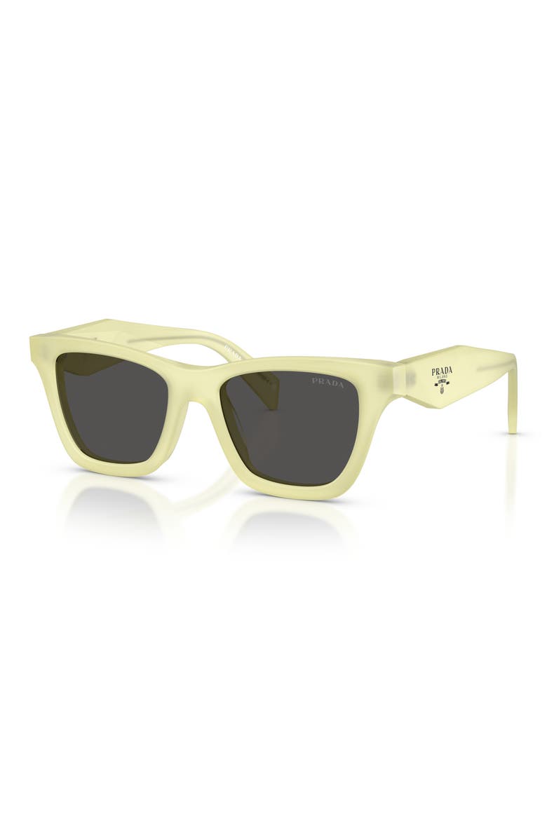 51mm Butterfly Sunglasses, Alternate, color, FROSTED VANILLA / DARK GREY