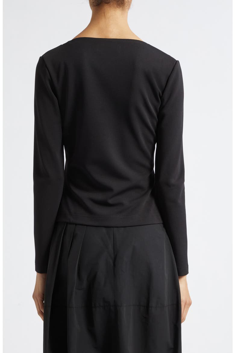Val Asymmetric Strap Square Neck Top, Alternate, color, BLACK