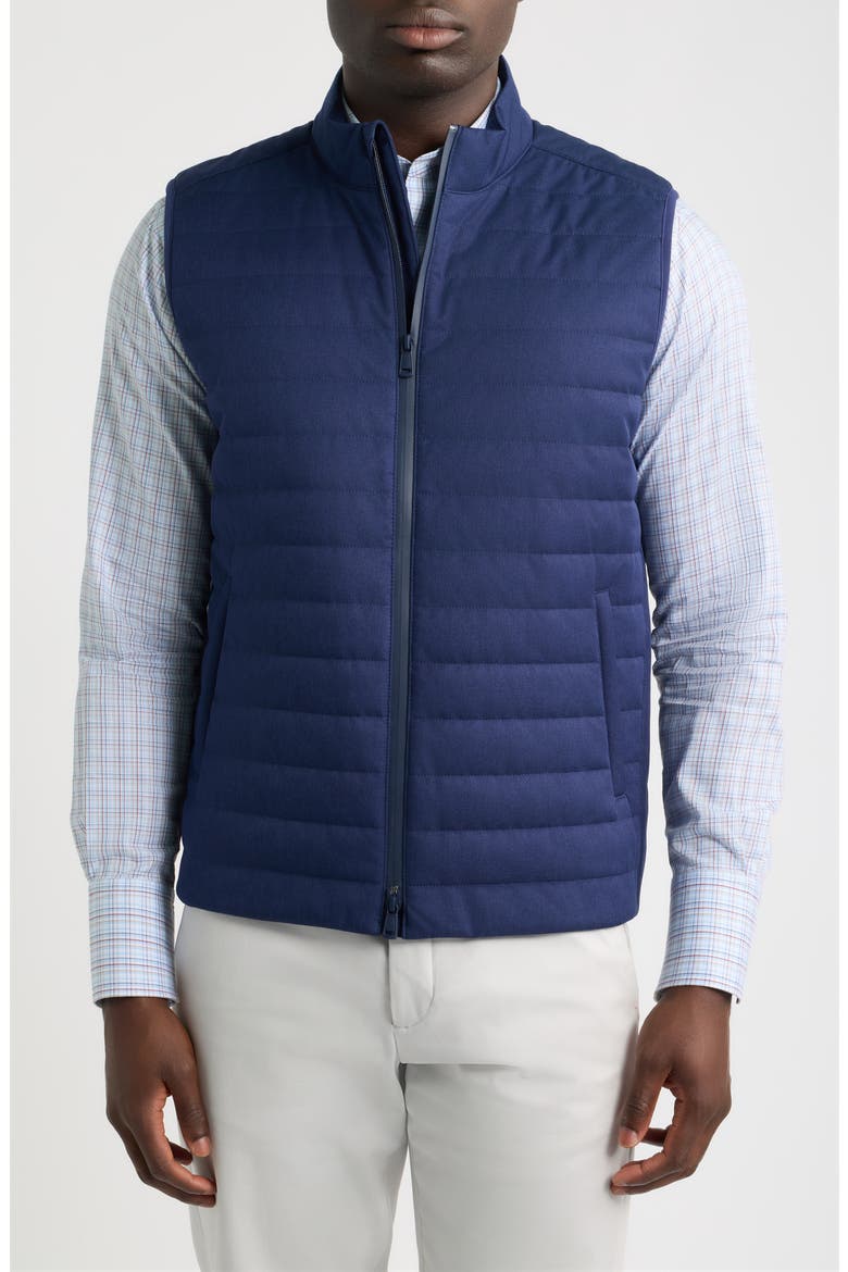 Parks Hybrid Quilted Vest, Alternate, color, NAVY