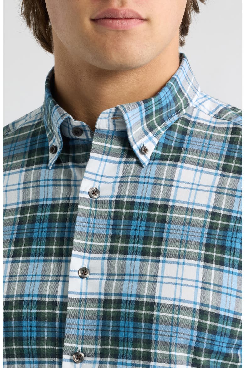 Chimney Rock Tartan Button Down Shirt, Alternate, color, SAILOR