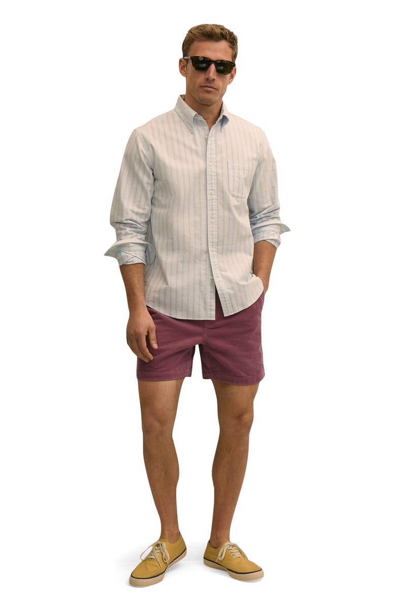 Brooks Brothers Corduroy Drawstring Shorts, Alternate, color, Grape Nectar