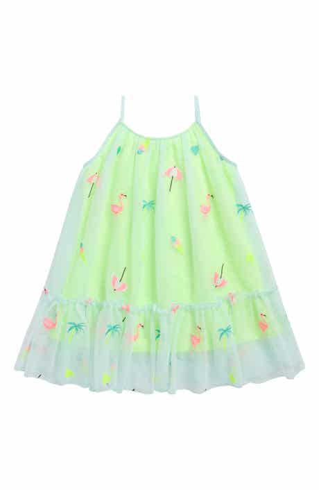 Zunie Kids' Embroidered Mesh Dress