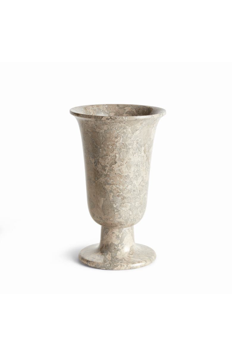 Napa Home & Garden Claria Footed Vase - Gray Marble - Unique Veining Design, Main, color, Gray