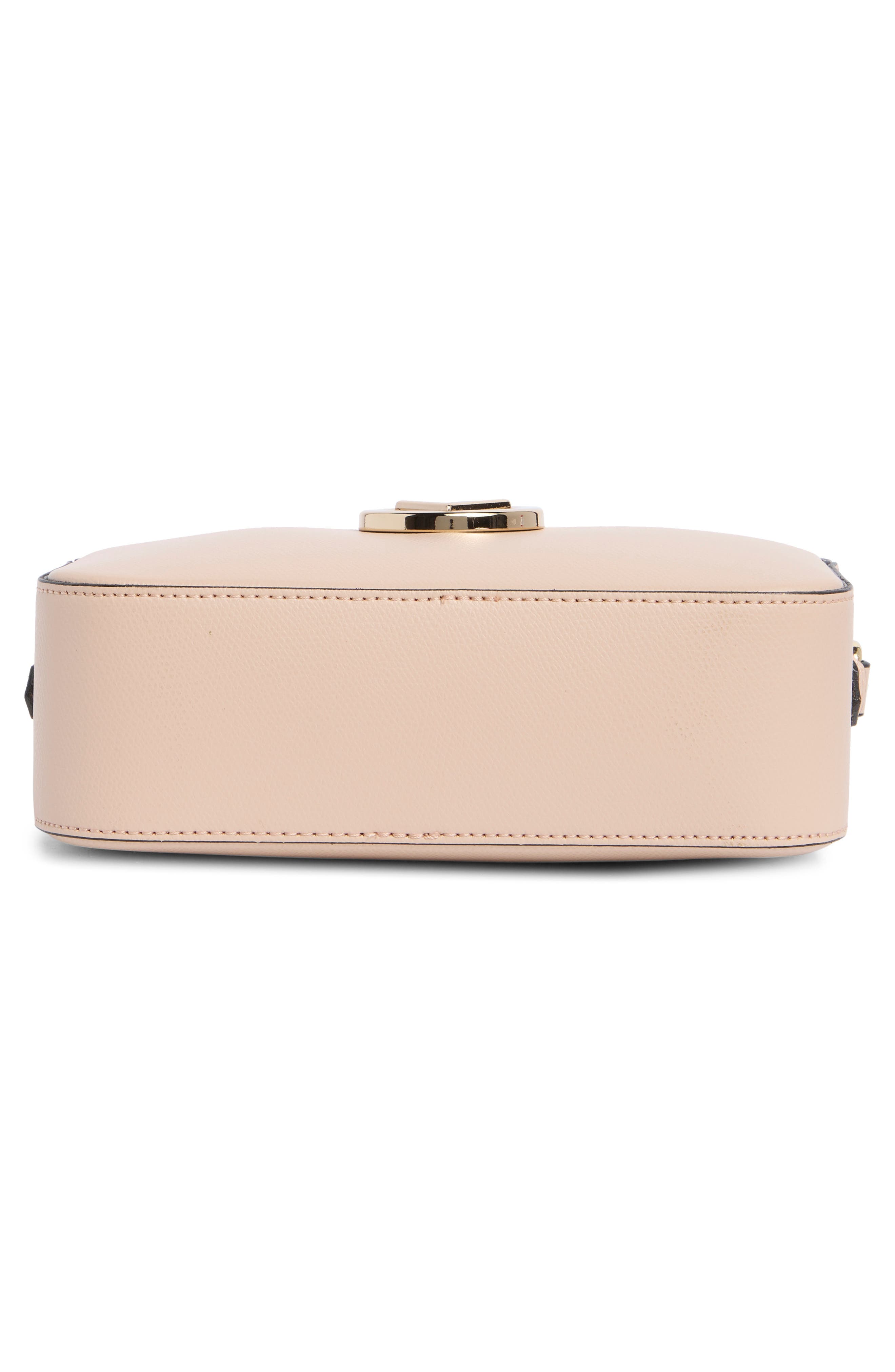 VALENTINO BY MARIO VALENTINO Babette Bonbonniere Rose Leather Camera Bag, Alternate, color, Rose