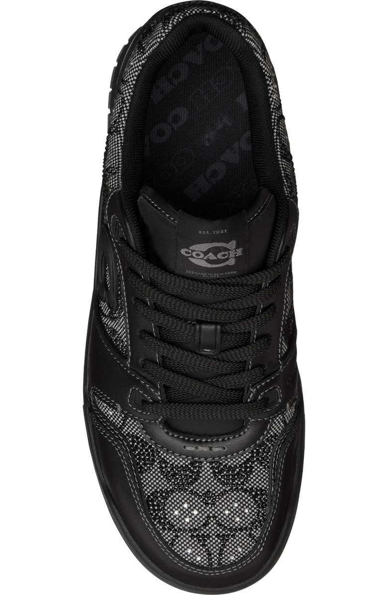 COACH Crystal Signature Monogram Sneaker, Alternate, color,