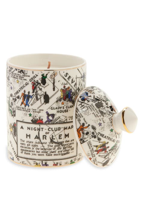 Langston Nightclub Map Ceramic Luxury Candle