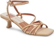 Dolce Vita Bev Braid Kitten Heel Ankle Strap Sandal