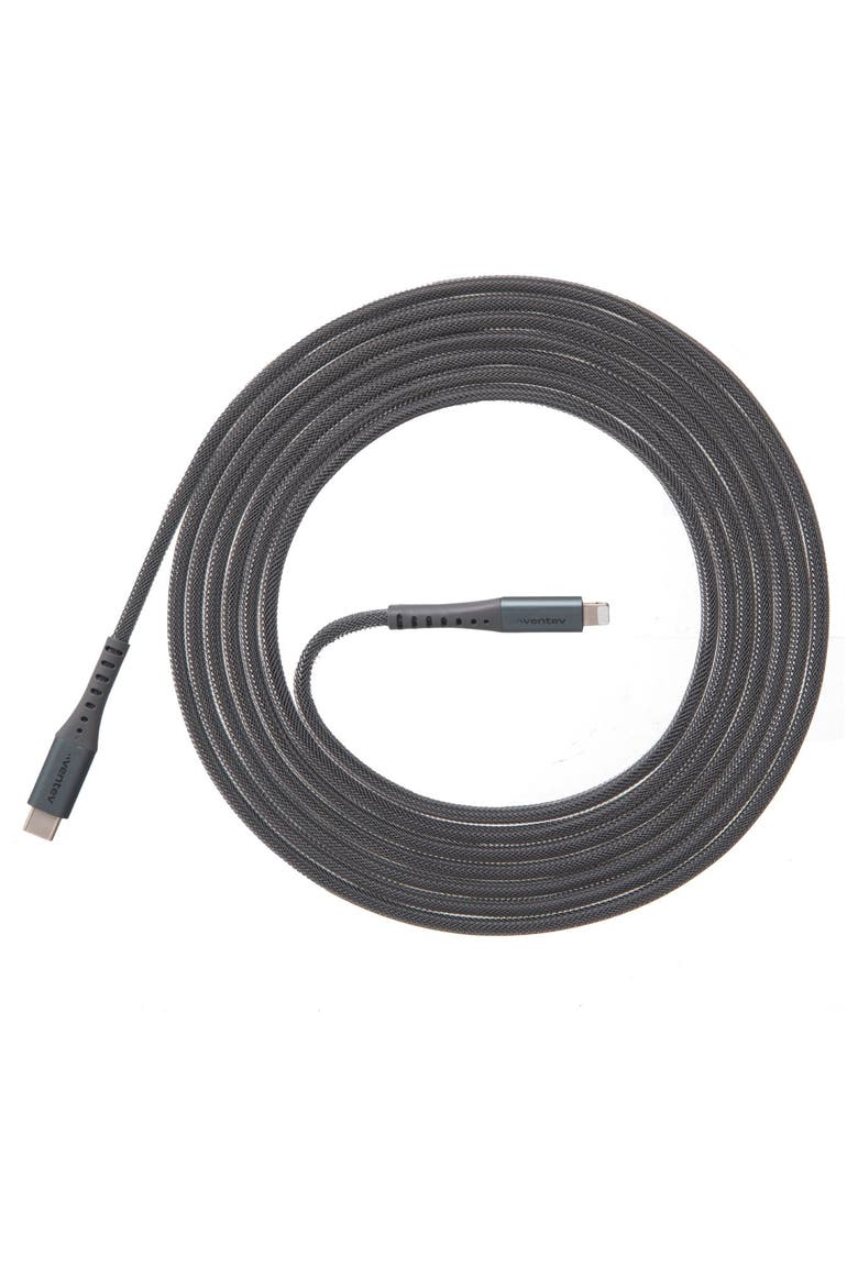 Alloy USB-C to Apple Lightning High Speed Ultra Durable 10 Foot Cable, Main, color, Grey