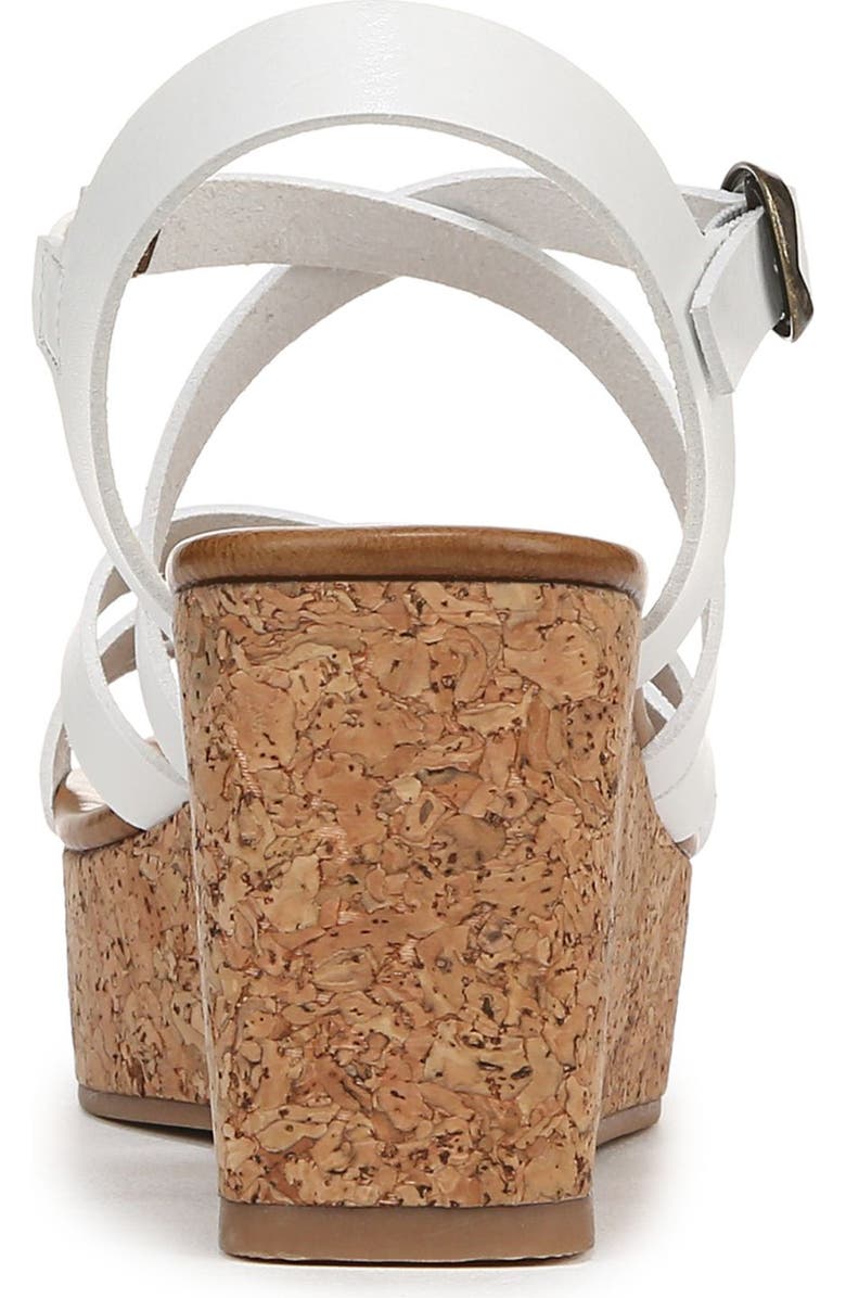 Blowfish Malibu Aurora Strappy Wedge Sandal, Alternate, color, White Faux Leather