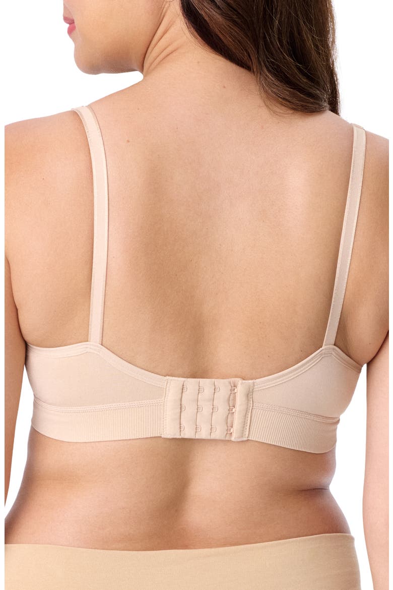 Motherhood Women's Maternity Wireless Seamless Wrap Nursing Bra, Alternate, color, Essential Nude