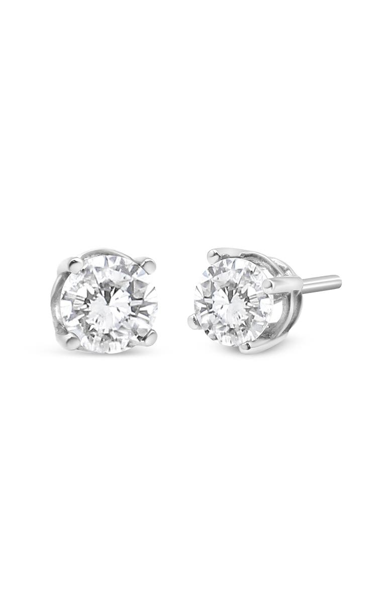 Haus of Brilliance 14K White Gold 3/4 Cttw Lab Grown Diamond Stud Earrings, Alternate, color, White