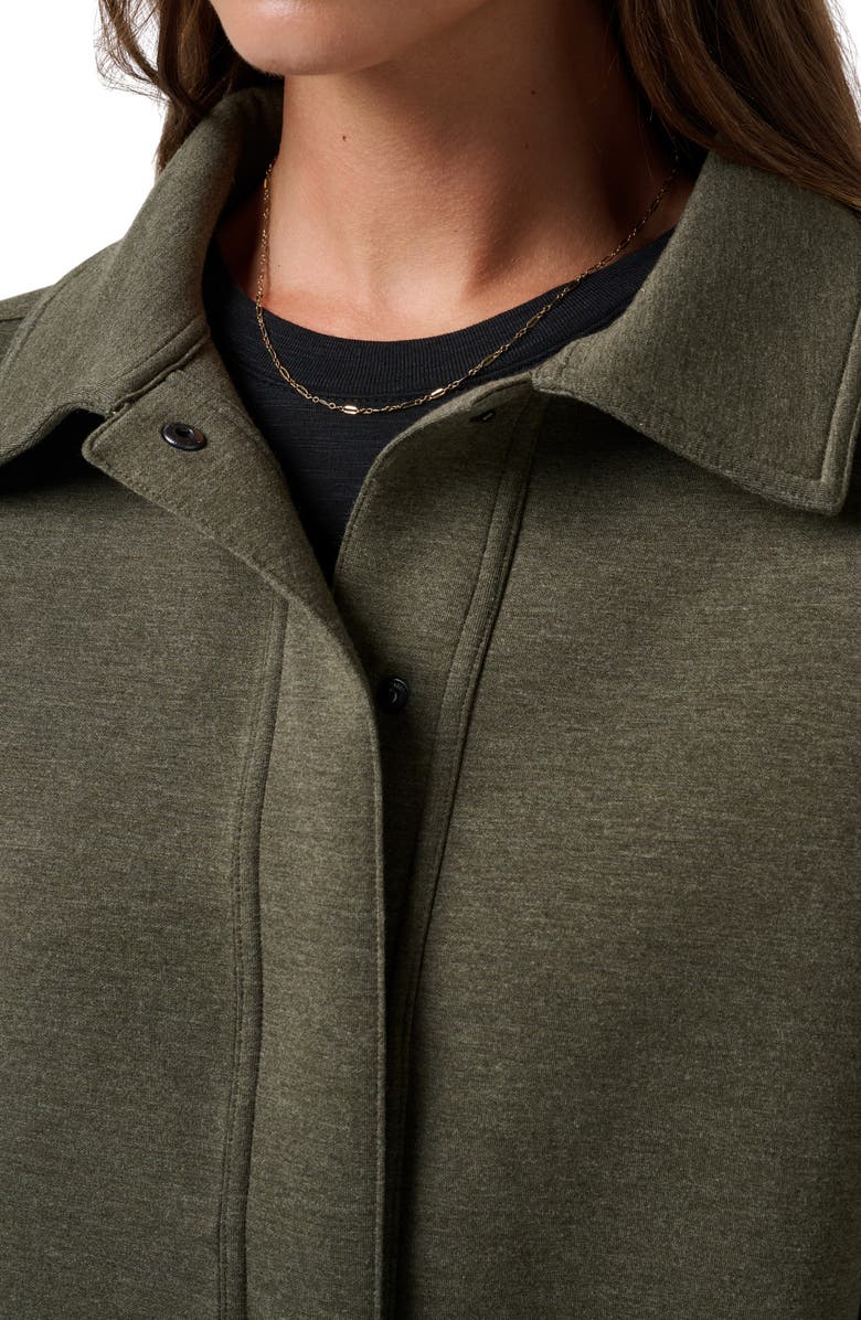 TravisMathew Cloudscape Button-Up Jacket, Alternate, color, Heather Grape Leaf