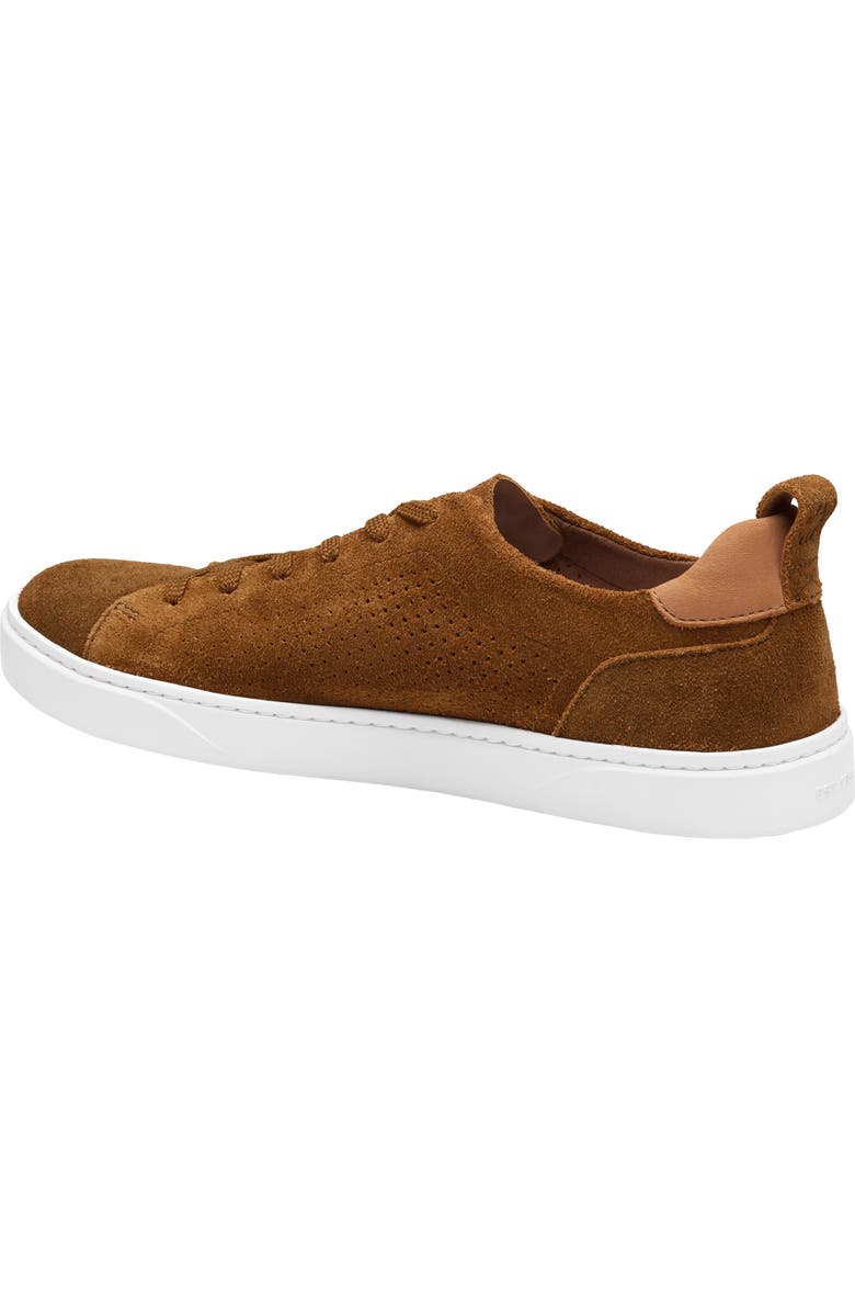 Johnston & Murphy Ollie Low Top Sneaker, Alternate, color, Snuff Washable Suede
