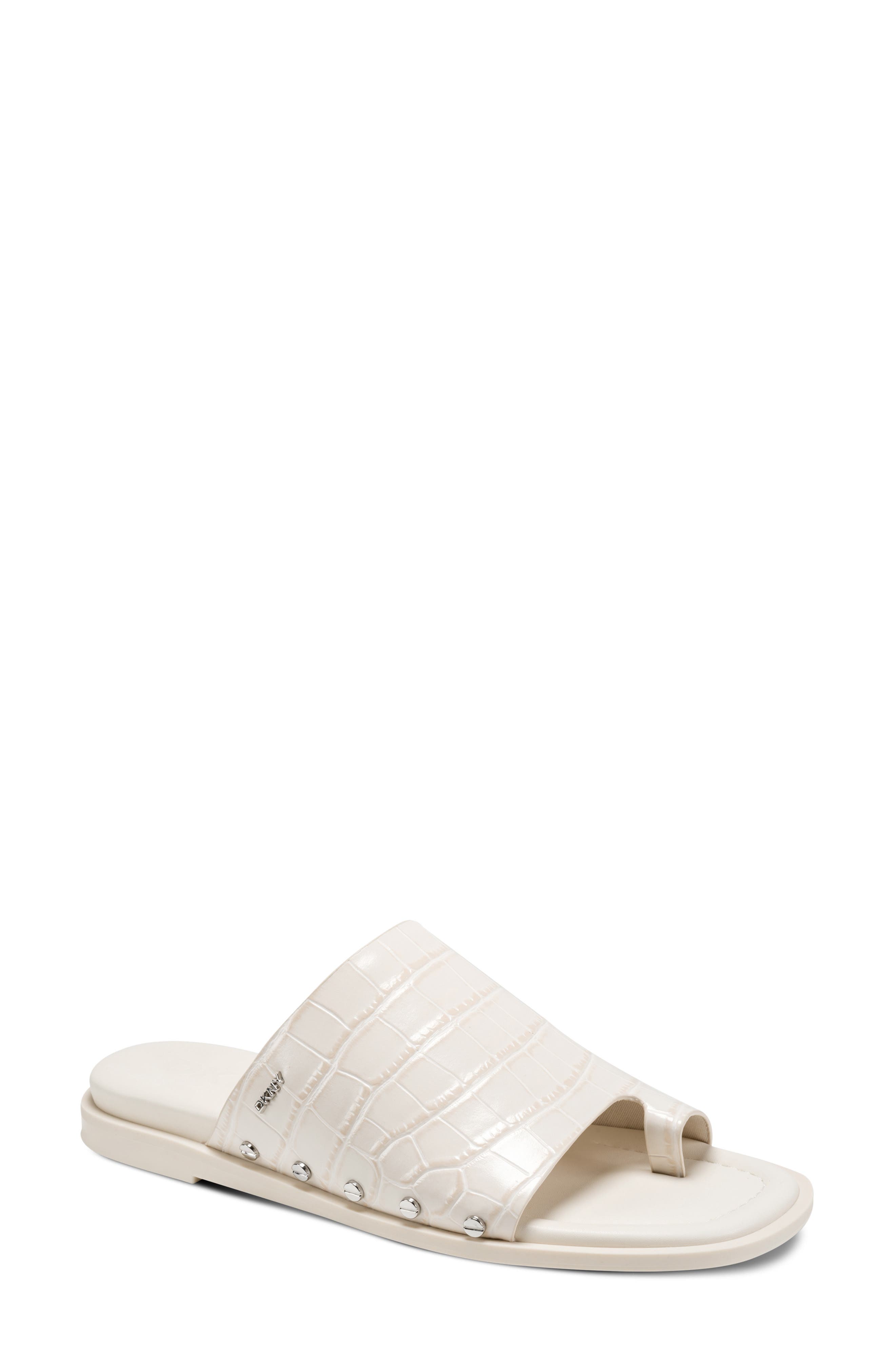 DKNY Colwyn Slide Sandal, Main, color, Coconut