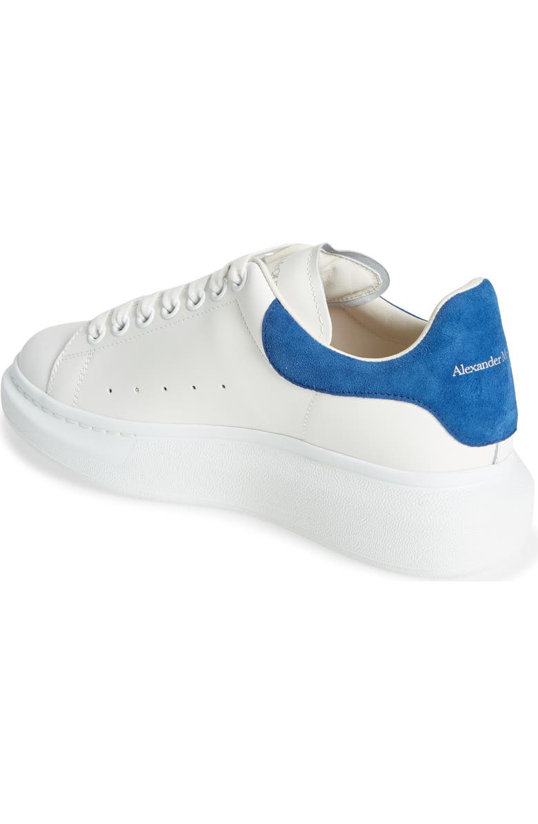 McQueen Oversize Sneaker, Alternate, color, White/ Paris Blue