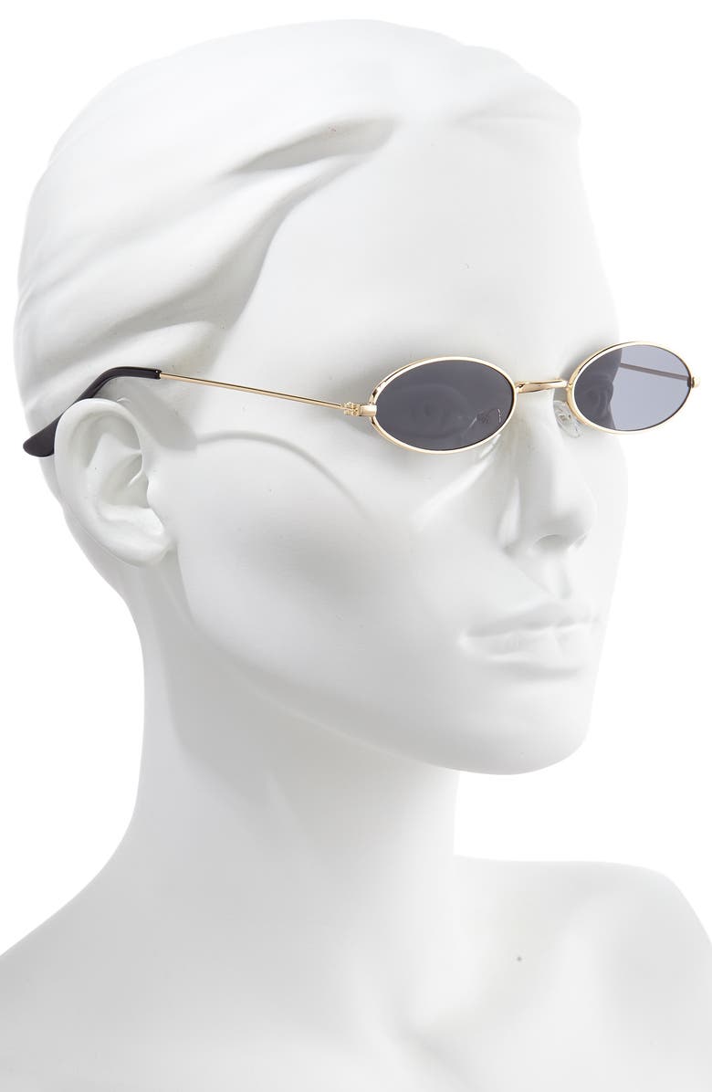 BP. 48mm Tiny Wire Oval Sunglasses, Alternate, color, 