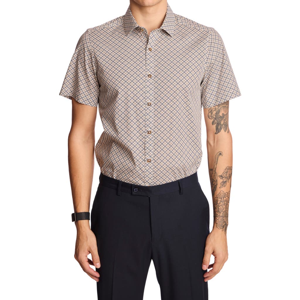 Paisley & Gray Sawyer Short Sleeve Stretch Cotton Button-up Shirt