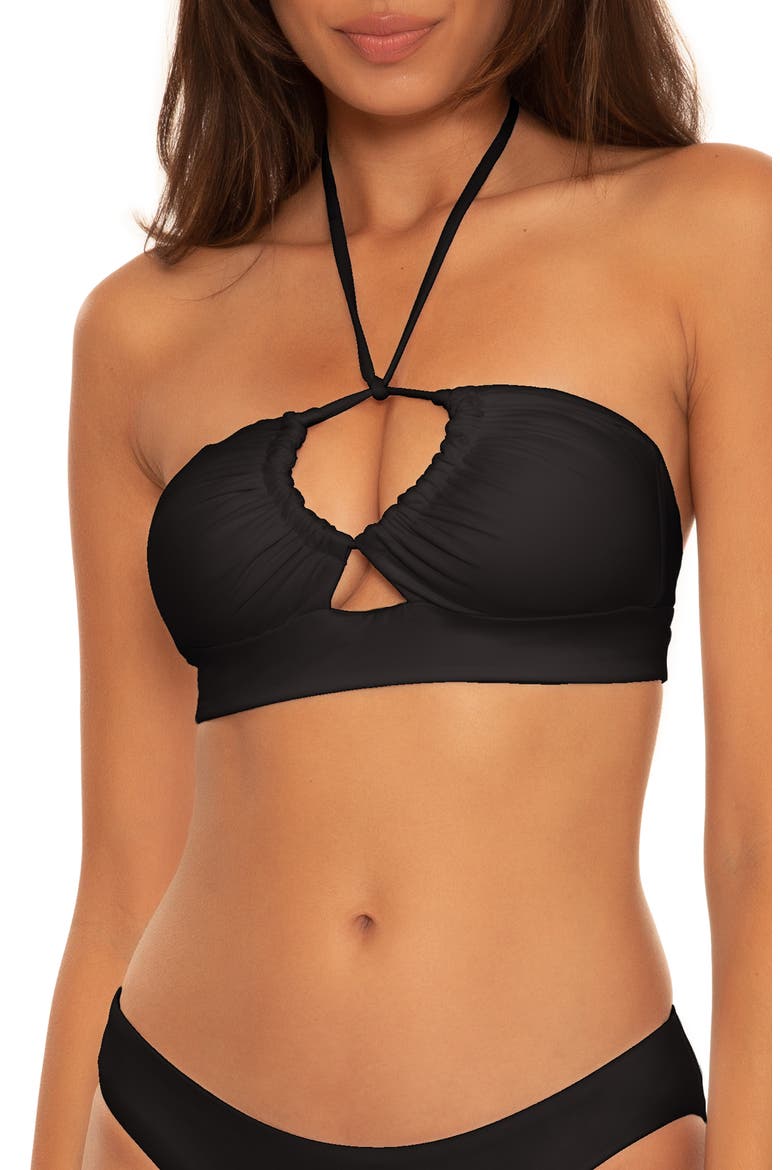 Color Code Multiway Bikini Top, Main, color, BLACK
