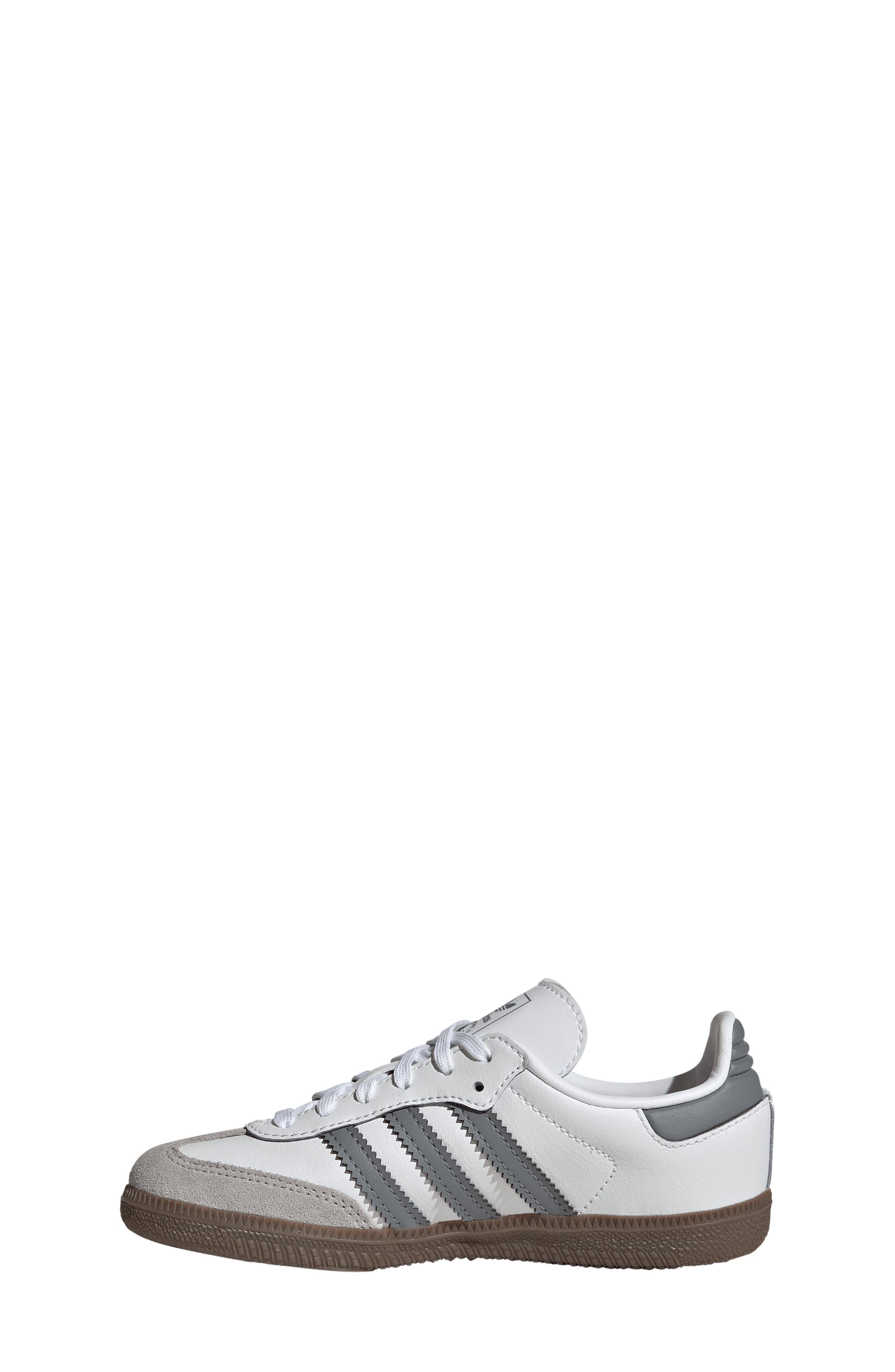 adidas Kids
 Samba OG Sneaker, Alternate, color, White/ Grey/ Gum
