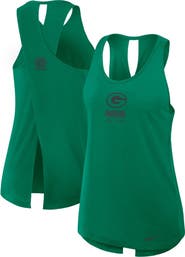 Nike Women's Nike Green Green Bay Packers Glory Crisscross Performance Tank Top