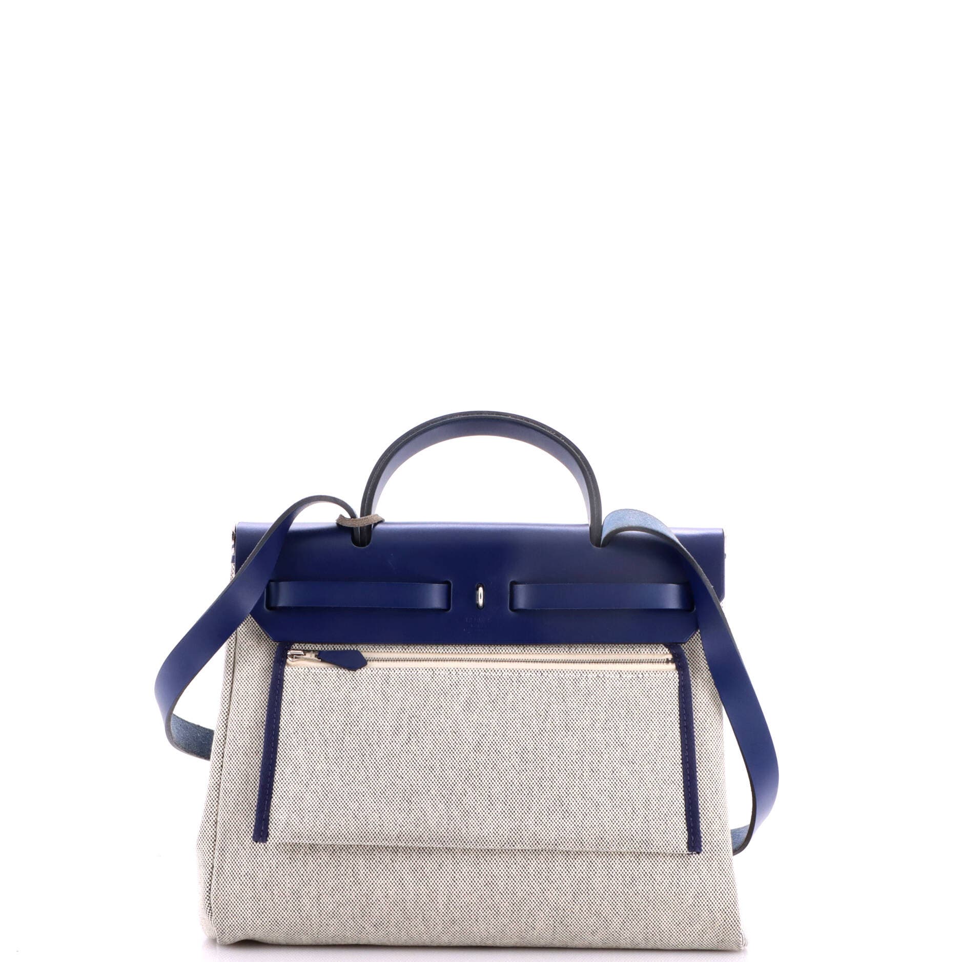Herbag Zip Relief Brides de Gala Toile and Leather 31, Alternate, color, Blue