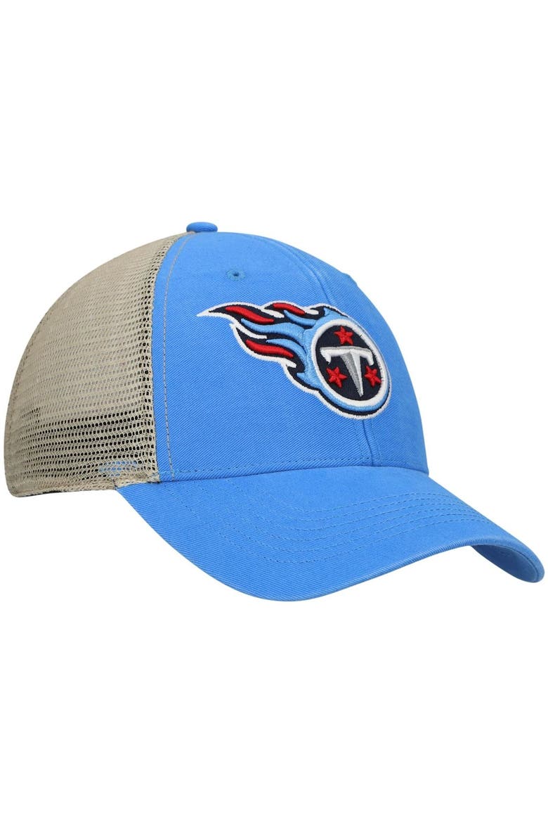 Men's '47 Light Blue Tennessee Titans Flagship MVP Snapback Hat, Alternate, color, Light Blue
