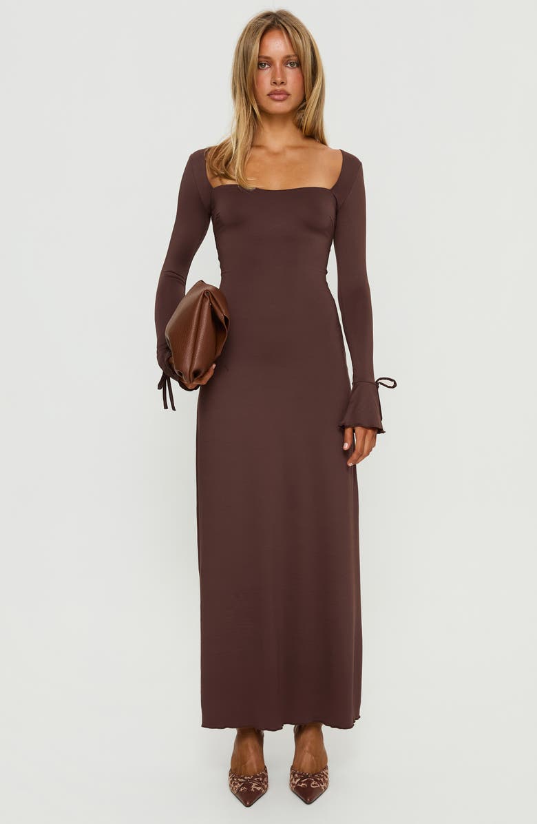 Princess Polly Dalzine Long Sleeve Maxi Dress, Alternate, color,