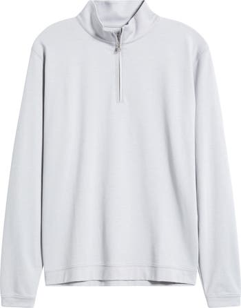 HOLIDAY*Miller Prib allinone グレー Peter Millar Pima Cotton & Modal Blend Piqué Quarter Zip