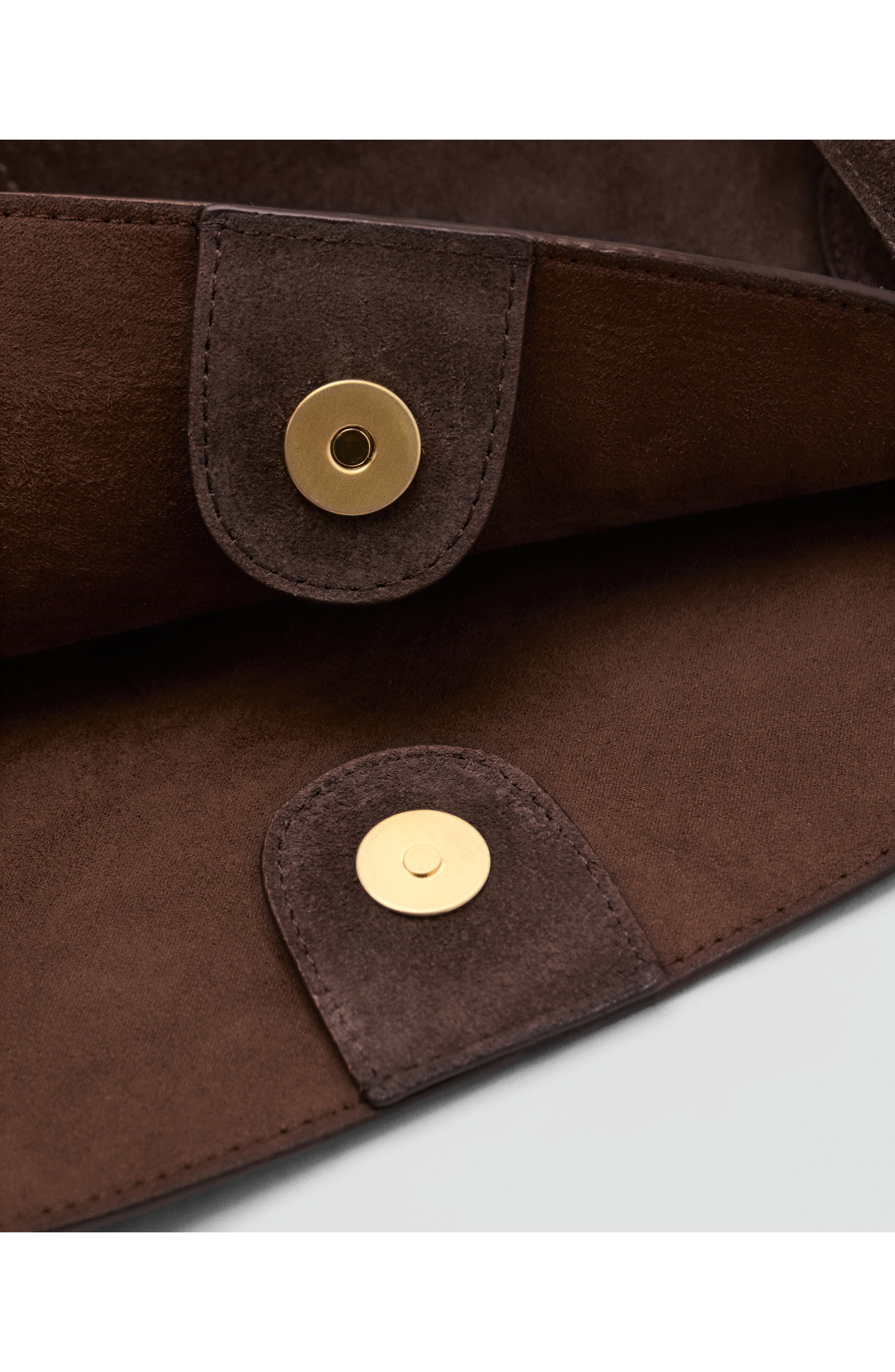 MANGO Suede Shopper Bag, Alternate, color, 