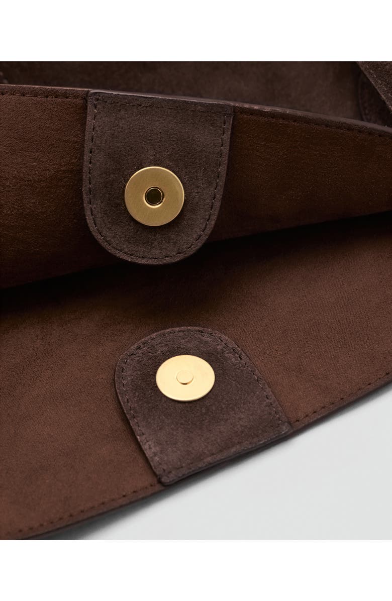 MANGO Suede Shopper Bag, Alternate, color,