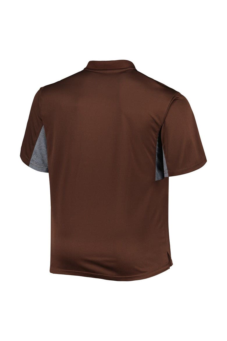 Men's Brown Cleveland Browns Big & Tall Team Color Polo, Alternate, color, Brown