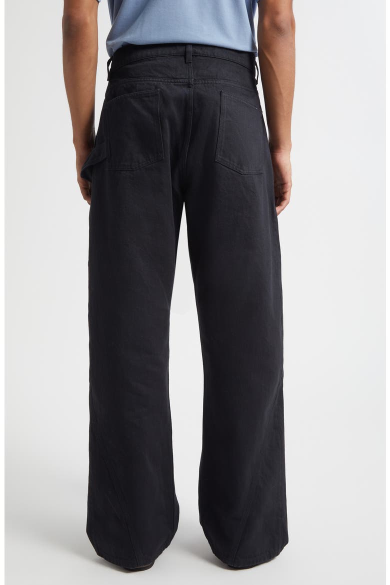 Twisted Workwear Denim Jeans, Alternate, color, BLACK
